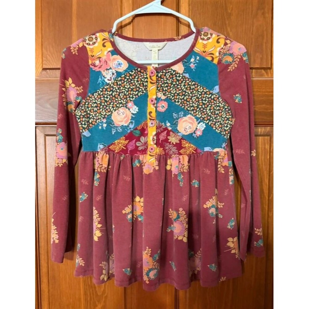Matilda Jane Happy Fall Y'all Tunic Top -Size 12